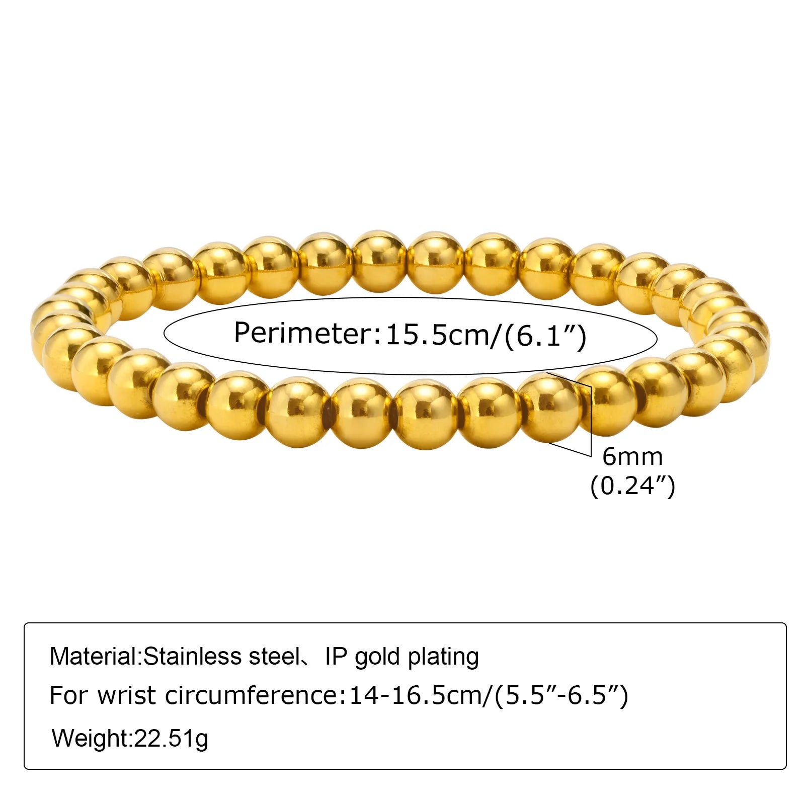 Elegant Chunky Gold Link Bracelet – Waterproof Stainless Steel Layering Jewelry for Women