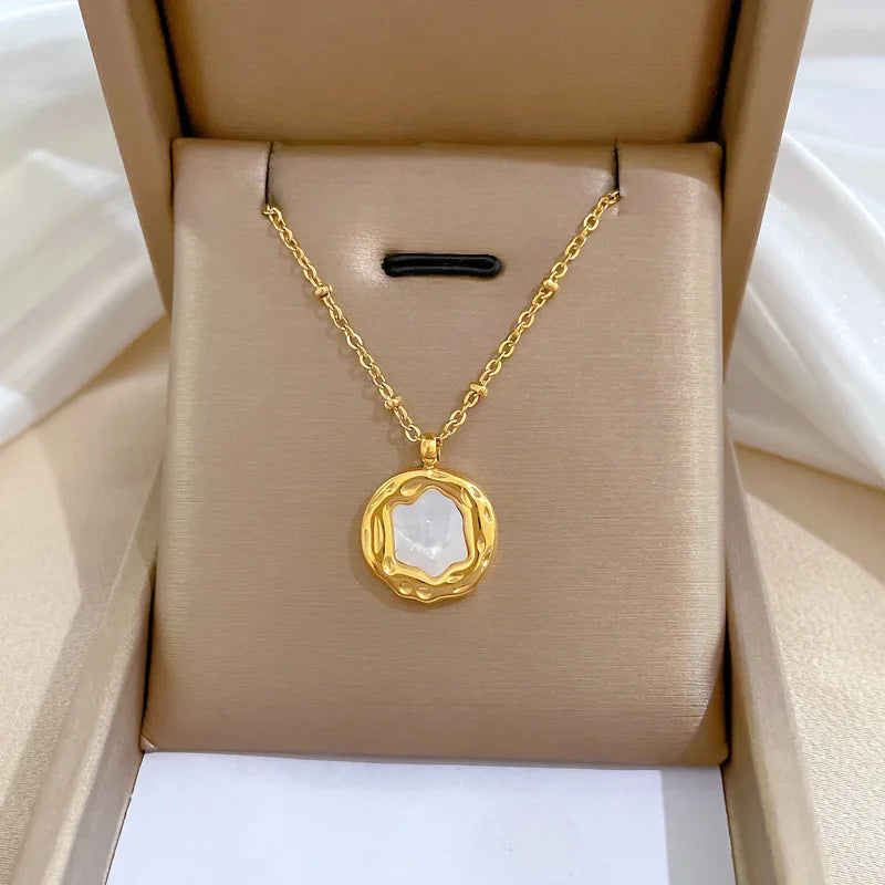 Minimalist Necklace for Women – Gold & Silver Stainless Steel Jewelry