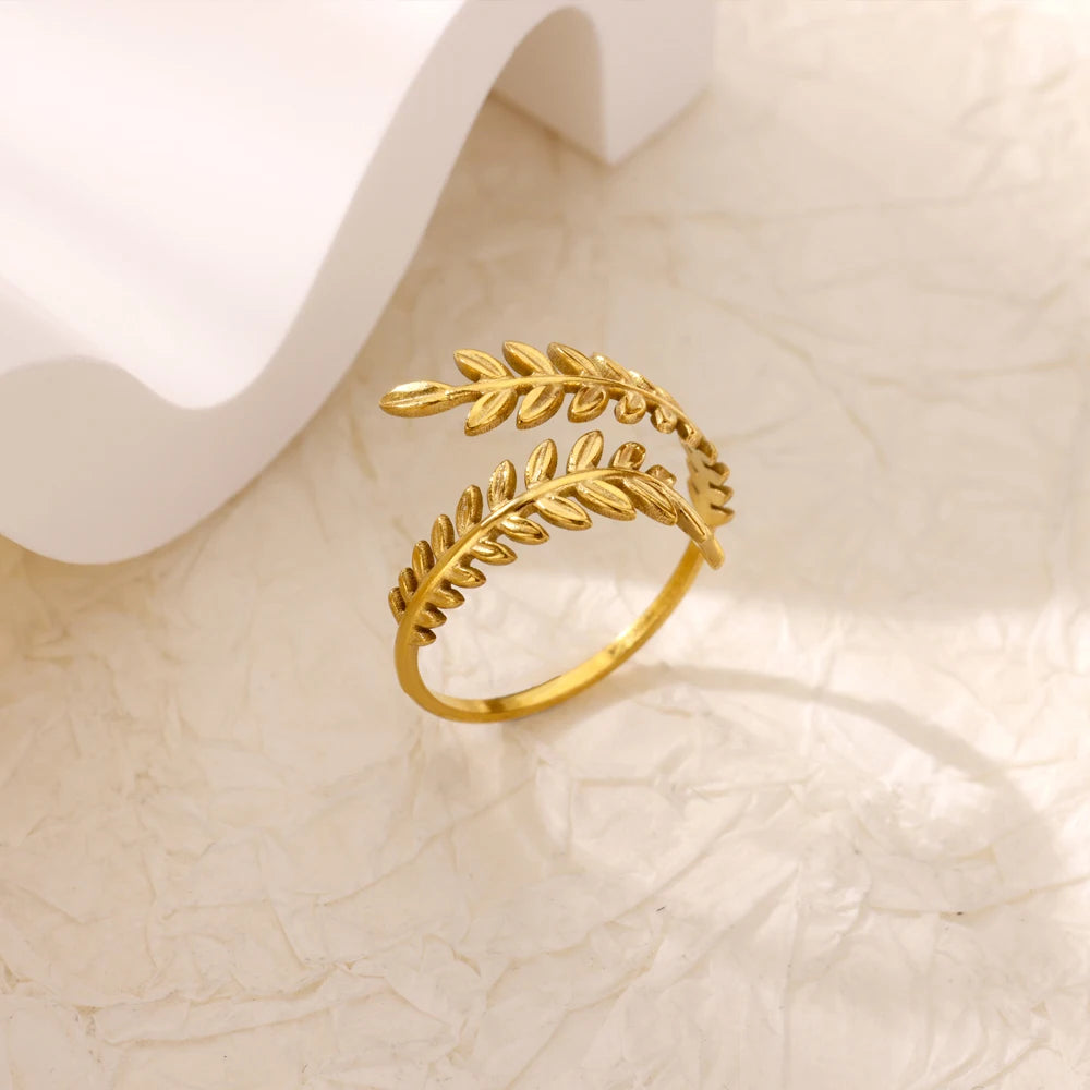Minimalist Evil Eye Gold Ring – Adjustable Stainless Steel Zircon Geometric Design, Trendy Luxury Jewelry for Women