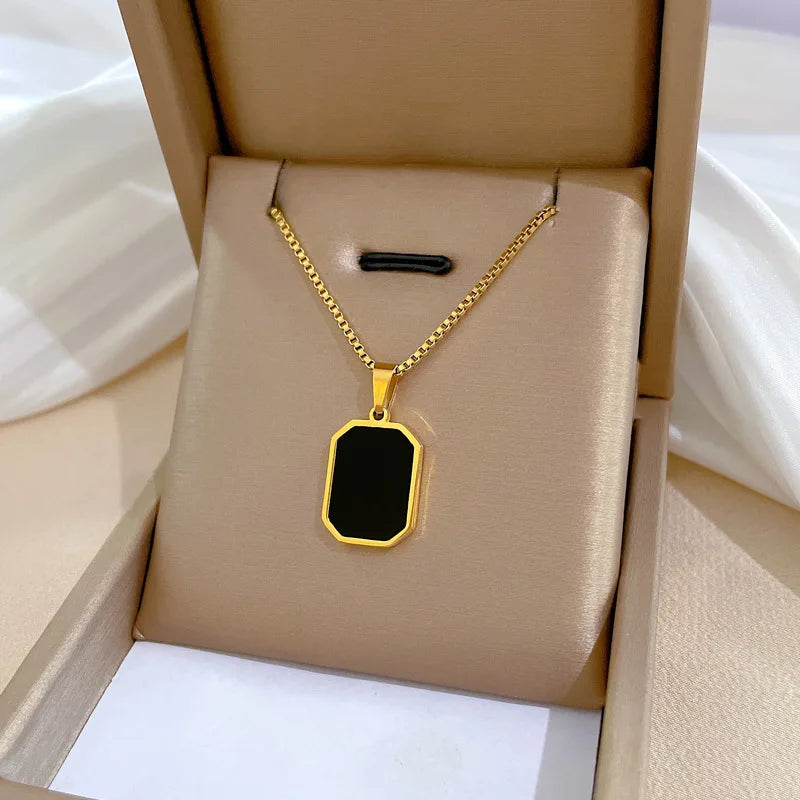 Minimalist Necklace for Women – Gold & Silver Stainless Steel Jewelry