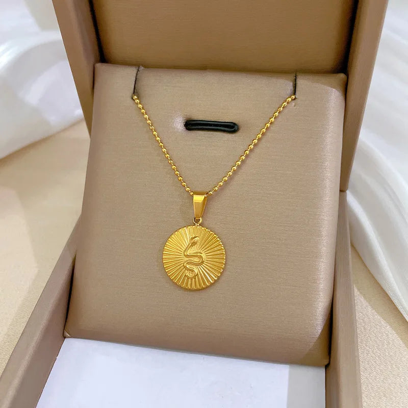 Minimalist Necklace for Women – Gold & Silver Stainless Steel Jewelry