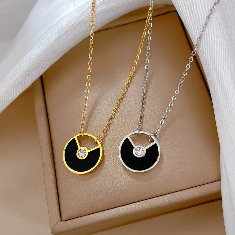 Minimalist Necklace for Women – Gold & Silver Stainless Steel Jewelry